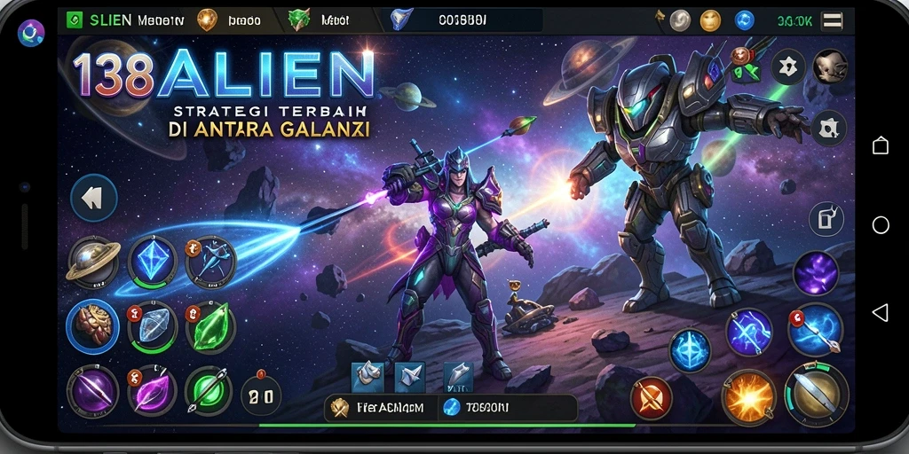 Screenshot dari gameplay menegangkan di 138ALIEN.