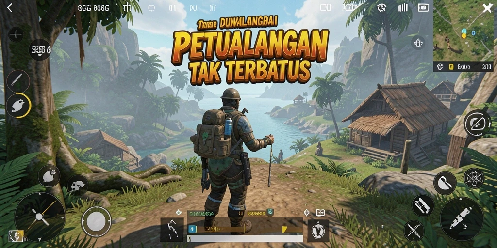 Tampilan gameplay 8G8G yang menakjubkan di dunia terbuka.