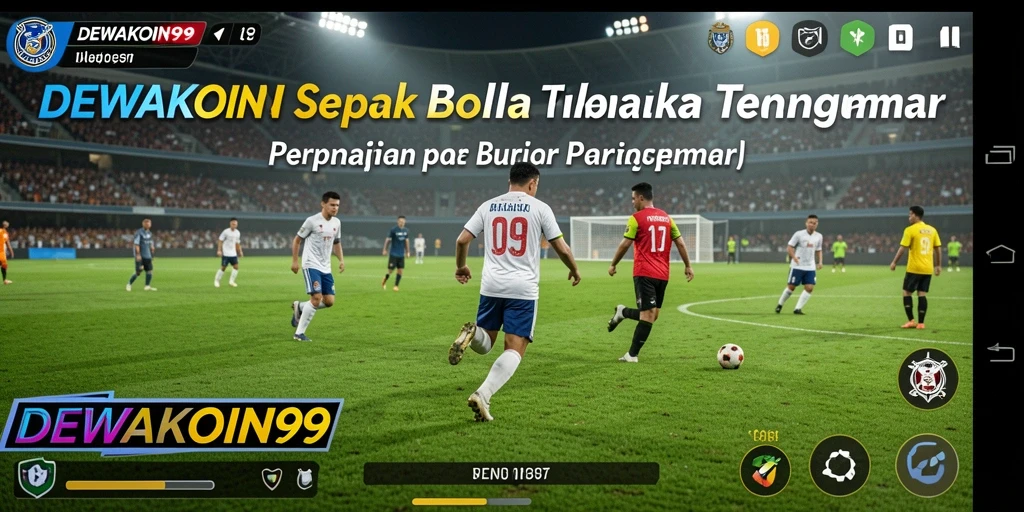 Gameplay DEWAKOIN99 yang mendebarkan dalam pertandingan sepak bola.