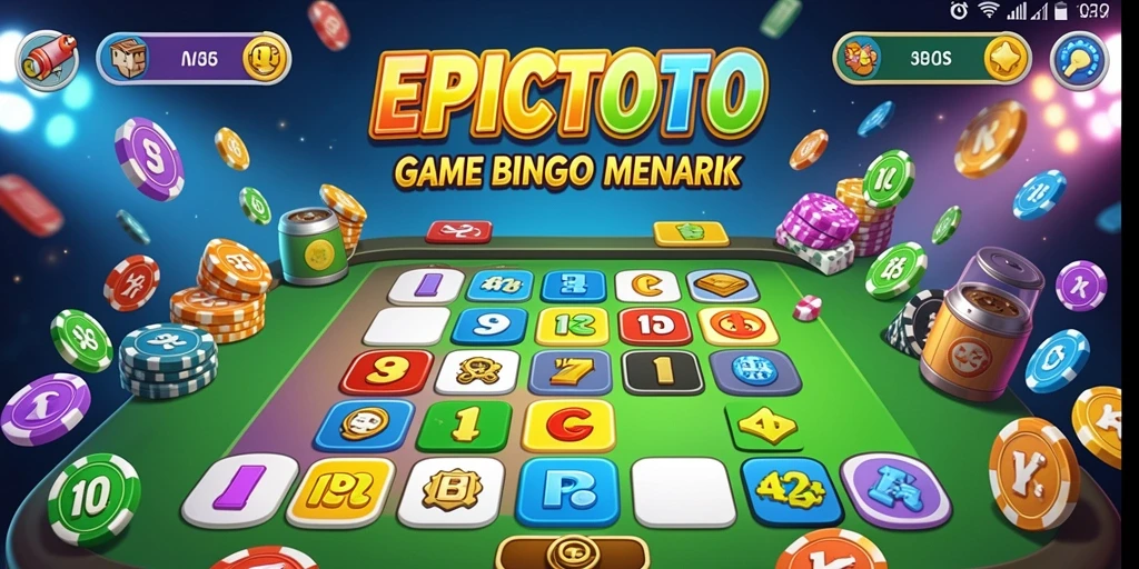 Tampilan gameplay seru di EPICTOTO dengan suasana Bingo yang menyenangkan.