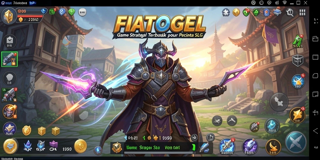 Tampilan gameplay menarik dari FIATOGEL yang menggambarkan strategi SLG.