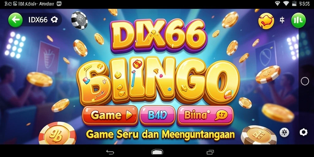 Tampilan menarik dari gameplay Bingo di IDX66.