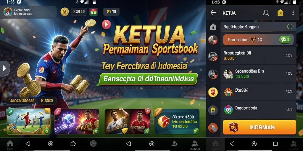 Tampilan gameplay yang menarik dari aplikasi Sportsbook KETUA.