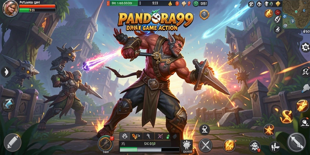 Tampilan gameplay PANDORA99 yang mendebarkan dan penuh aksi.