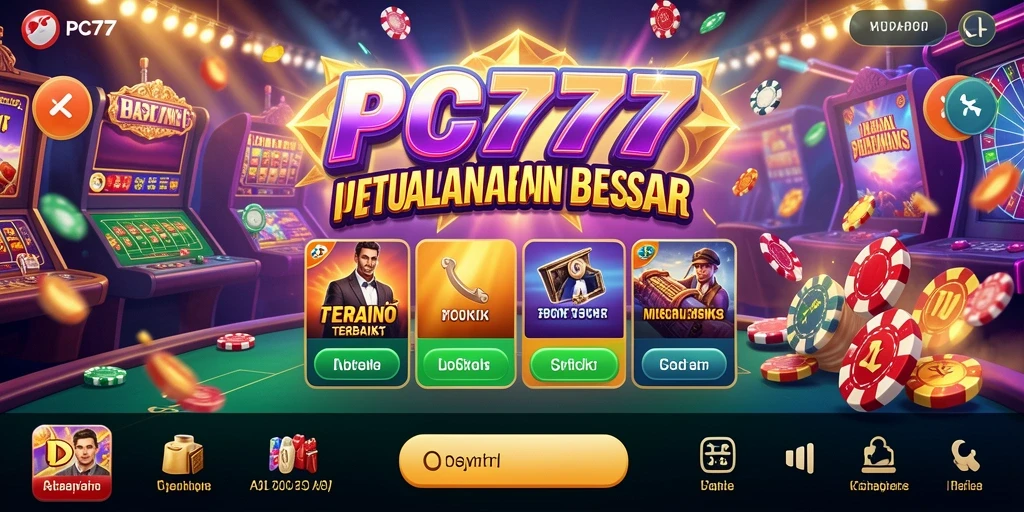 Tampilan menarik dari gameplay Kasino di PC777.