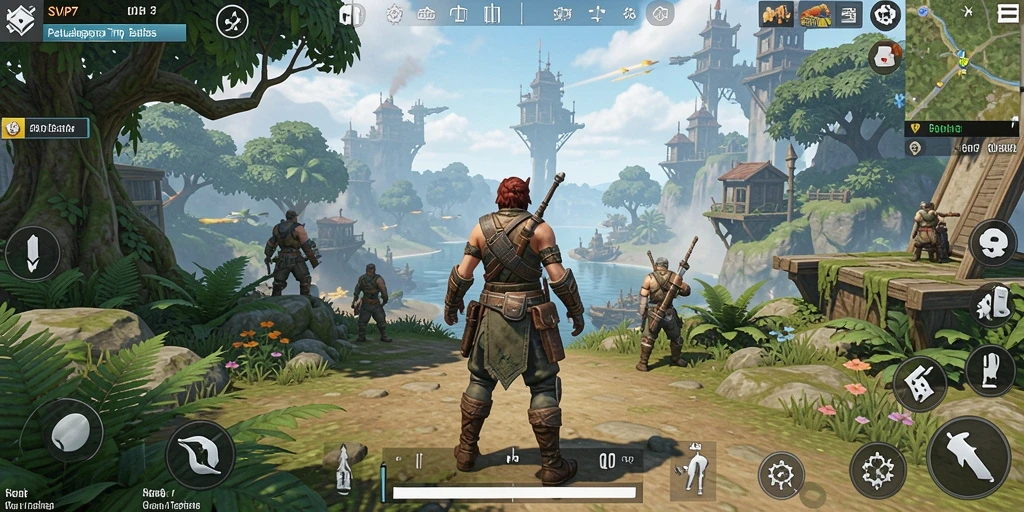 Gameplay SVIP7 menampilkan petualangan seru di dunia terbuka yang luas.