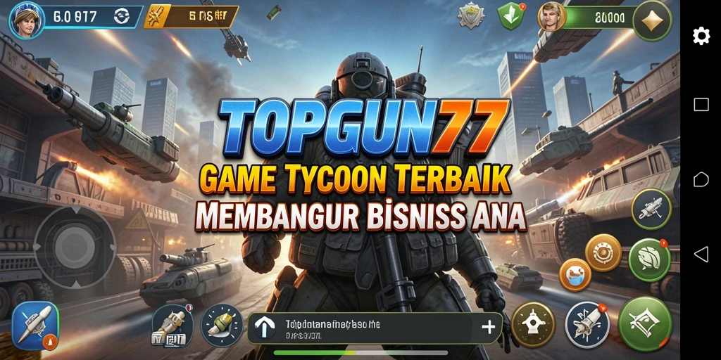 Gameplay seru dalam TOPGUN77 yang menampilkan pengelolaan bisnis.