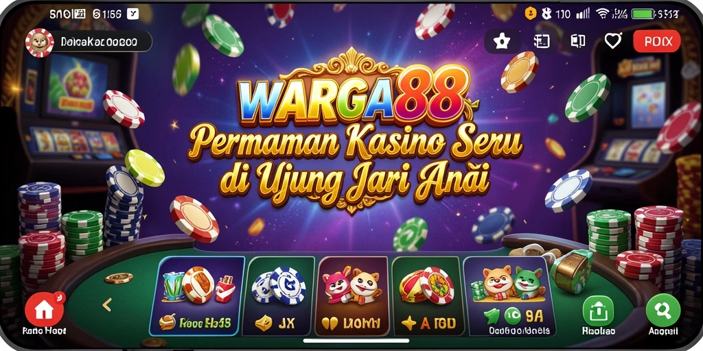 Tampilan permainan seru dengan grafis menawan dari WARGA88.