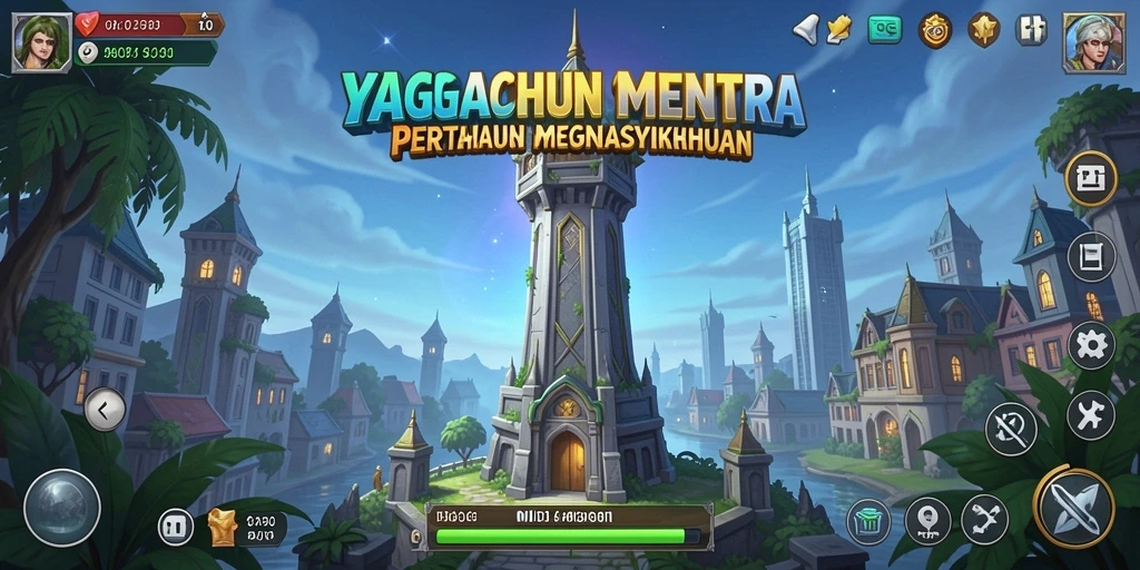 Tangkapan layar YAGAOHEN menunjukkan aksi seru dalam pertahanan menara.