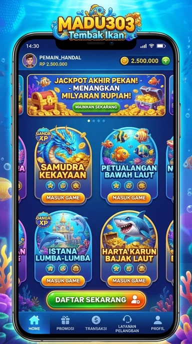Tampilan antarmuka utama madu303 yang bersih dan sederhana.